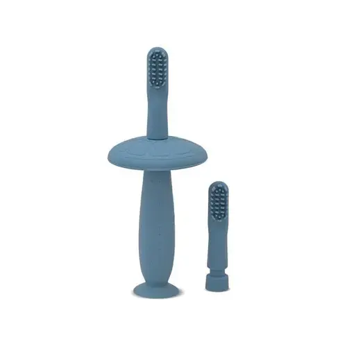 Periuta de dinti din silicon pentru bebelusi Lorelli, 6 luni+, Albastru