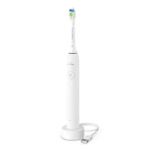Periuta de dinti electica Philips Seria 3100 HX4031/21, 3 viteze, 31000 miscari/minut, 1 capat inclus, Timer, Indicator luminos (Alb)
