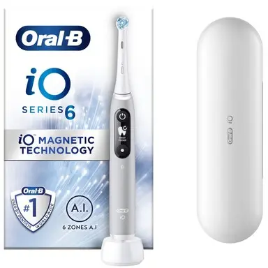 Periuță de dinți electrică Oral-B - iO S6, 1 vârf, gri