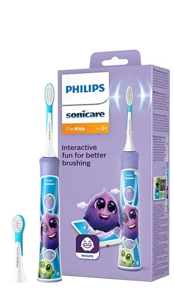Periuță de dinți electrică Philips – HX6322/12, 2 capete, mov