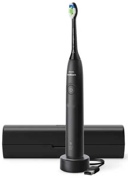 Periuță de dinți electrică Philips - Sonicare 5300, 1 rezervă, neagră