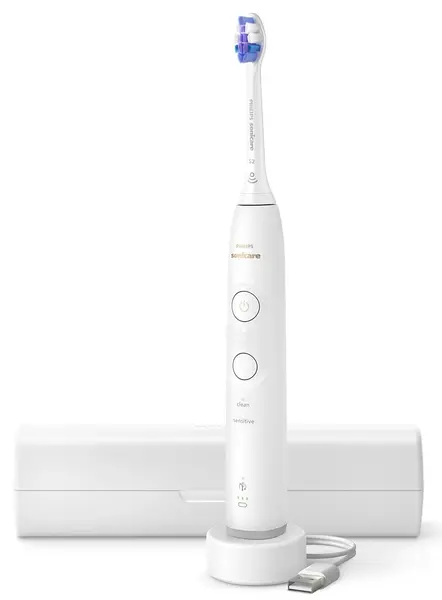 Periuță de dinți electrică Philips - Sonicare 6100, 1 rezervă, albă