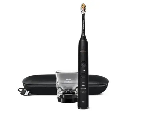 Periuta de dinti electrica Philips Sonicare Diamond Clean HX9911/17, 62000 miscari/min, Curatare 3D, 4 programe, 1 capat (Negru)