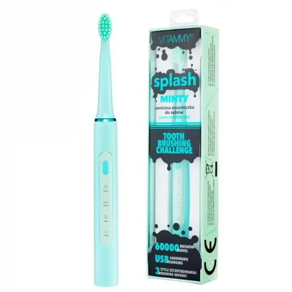 Periuta de dinti electrica VITAMMY Splash, verde/ roz - Verde
