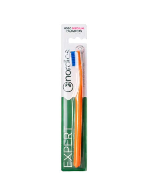 Periuta de dinti Expert Curve 6580 filamente - medie - portocaliu Nordics