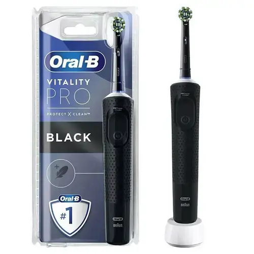 Periuta de dinti Oral-B Vitality PRO Protect X Clean, 3 moduri periaj, 1 capat inclus (Negru)