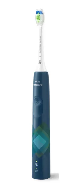 Periuta de dinti sonica electrica Philips Sonicare Seria 4100 HX3689/42, 31000 miscari/minut, 1 mod de curatare, 2 intensitati, senzor presiune, functii BrushSync & SmartTimer, 1 cap de periere (Albastru)