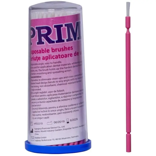 Periute Aplicatoare de Unica Folosinta Prima, Roz, 50 x 110 mm, 100 Bucati