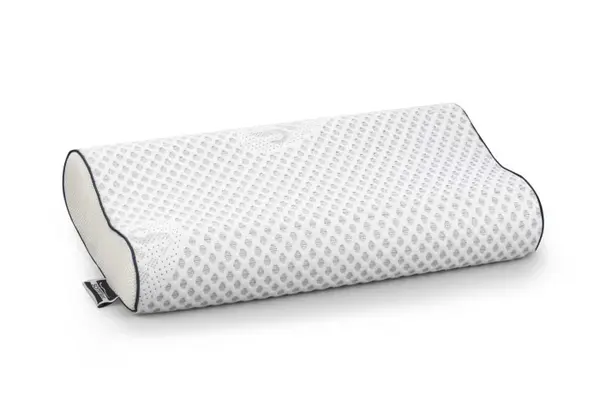 Perna anatomica cu memorie Somnart Silver Memory, laterala 3D, husa detasabila si lavabila, 30x50