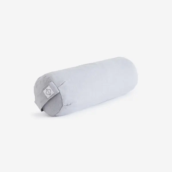 Pernă bolster cilindrică Yoga Gri