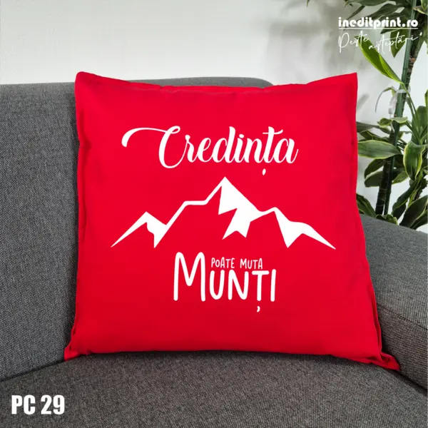 Perna Credinta poate muta munti PC29 Rosu