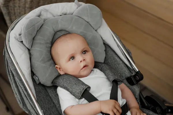 Perna cu adancitura impotriva plagioencefalie Royal Baby gri Sleepee