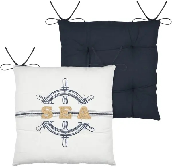 Pernă de scaun STOF - Martitime, 38 x 38 cm, Navy