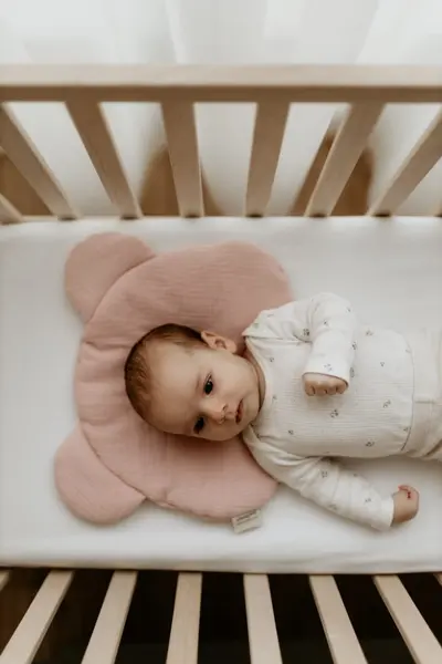 Perna din bumbac cu urechi Muselina Rose Sleepee
