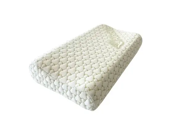 Perna ergonomica Aloe Vera Memory, sustinere exacta pentru gat si cap, husa detasabila, 30x50x10 8 cm, ambalata la geanta