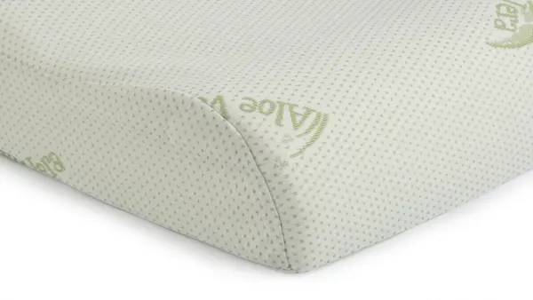 Perna ergonomica Somnart Memory Aloe Vera cu husa detasabila 42 x 72 x 12 cm
