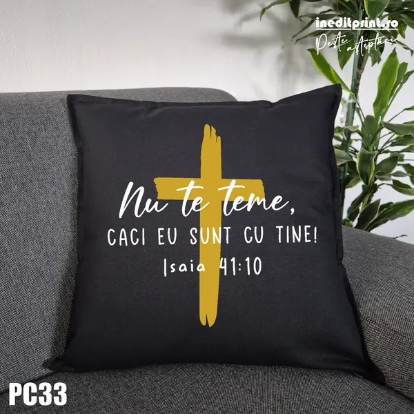 Perna Isaia 41:10 - PC33 Negru
