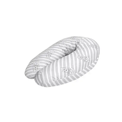 Perna multifunctionala Lorelli Grey Striped, bumbac ranforce, 190 cm