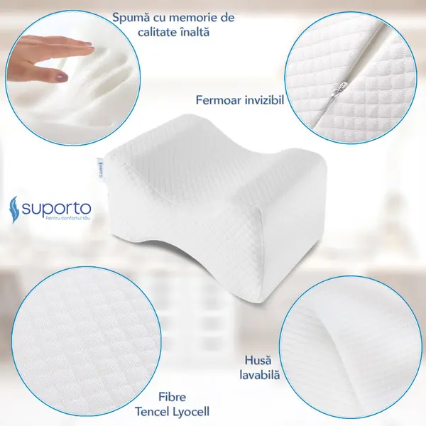 Perna ortopedica pentru genunchi Suporto Classic pentru dormit