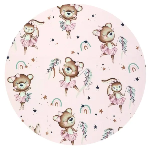 Perna pentru bebelusi MimiNu multifunctionala ursulet Minky Little Ballerina Pink