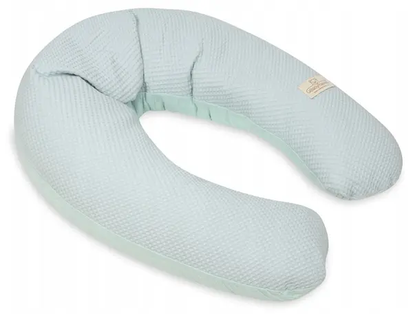 Perna pentru gravide și alăptare Baby Matex - Relax Prestige Muslin, albastru deschis, 190 cm