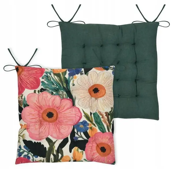 Perna pentru scaun STOF – Betty, 38 x 38 cm, verde/roz