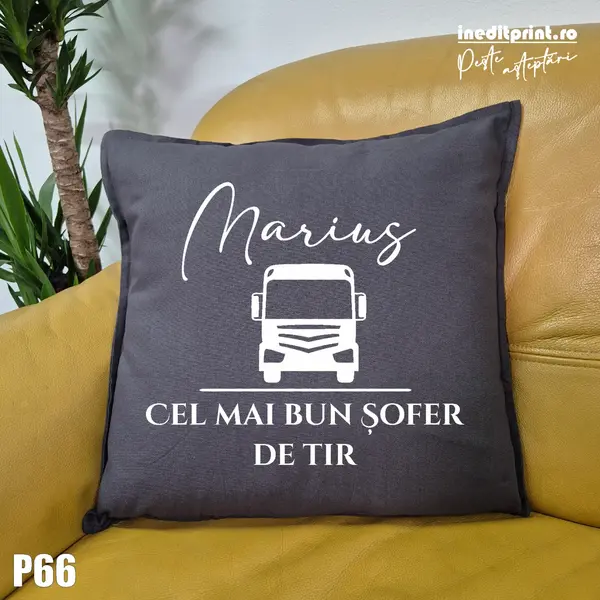 Perna Personalizabila cel mai bun sofer de TIR - P66 Gri