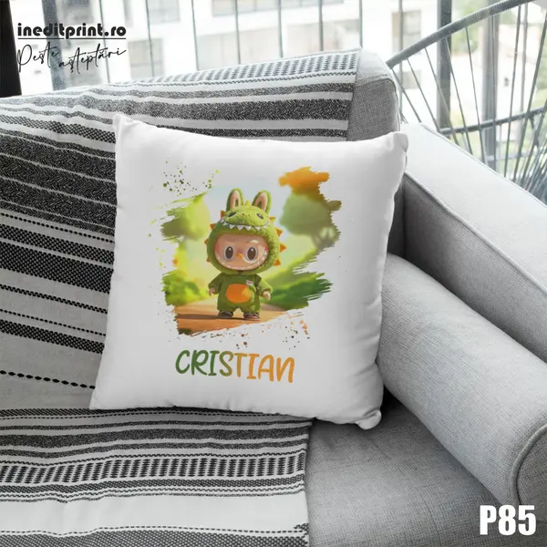 Perna Personalizata cu Labubu P85 ALB