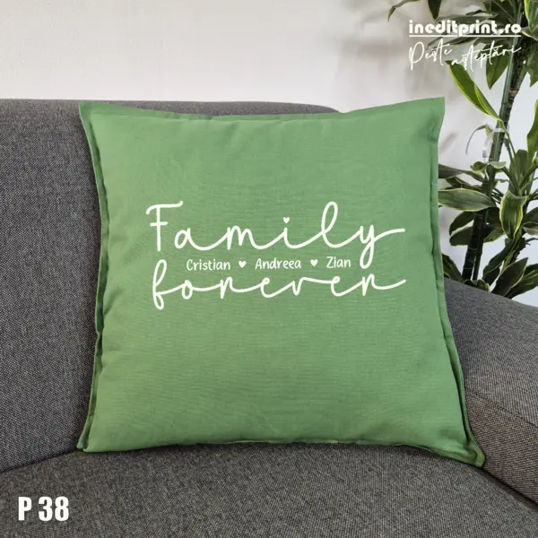 Perna Personalizata Family Forever P38 Verde