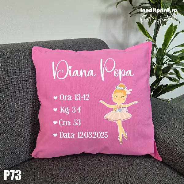 Perna Personalizata Fetite - P73 Roz