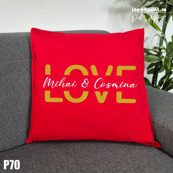Perna Personalizata Love - P70 Rosu