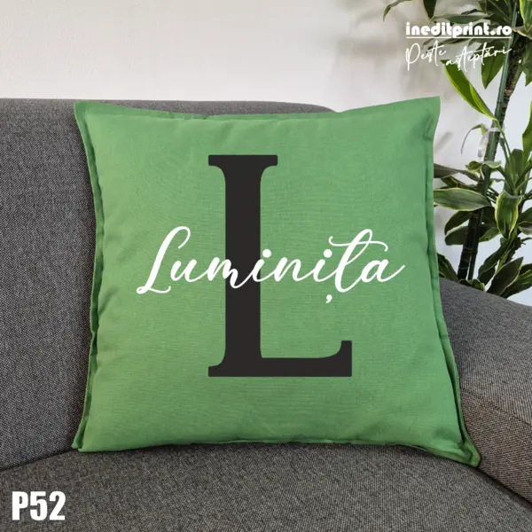 Perna Personalizata Nume si Initiala - P52 Verde