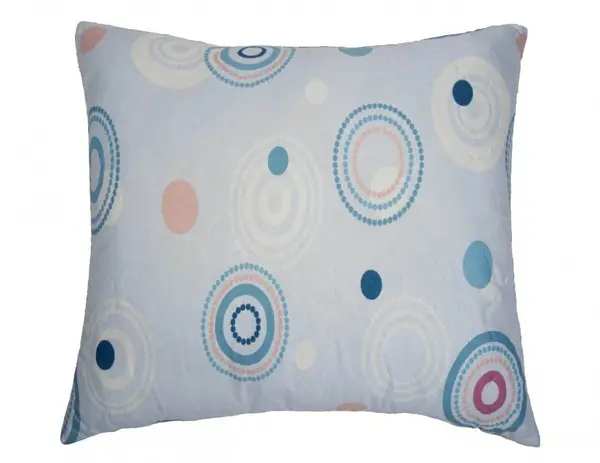 Perna Somnart Circles matlasata din microfibra 70 x 70 cm