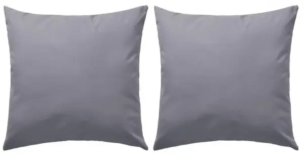 Perne de exterior, 2 buc., gri, 45 x 45 cm
