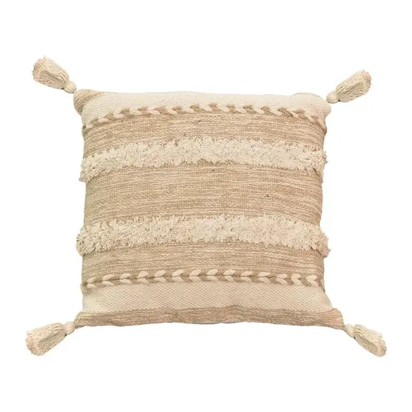 Pernuta decorativa Rozi Boho, Bej, 45x45 cm