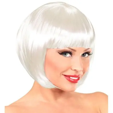 Peruca bob chanel alba