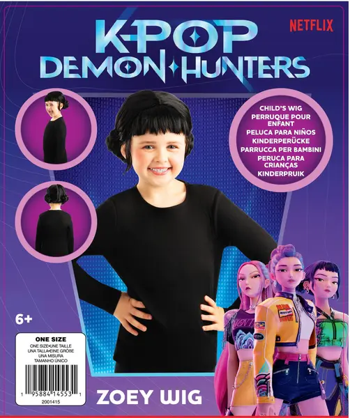 Peruca K-Pop Demon Hunters - Zoey