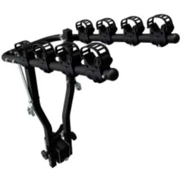 Peruzzo Suport pentru 4 biciclete, Peruzzo Arezzo 667/4N, cu prindere pe carligul de remorcare, Negru
