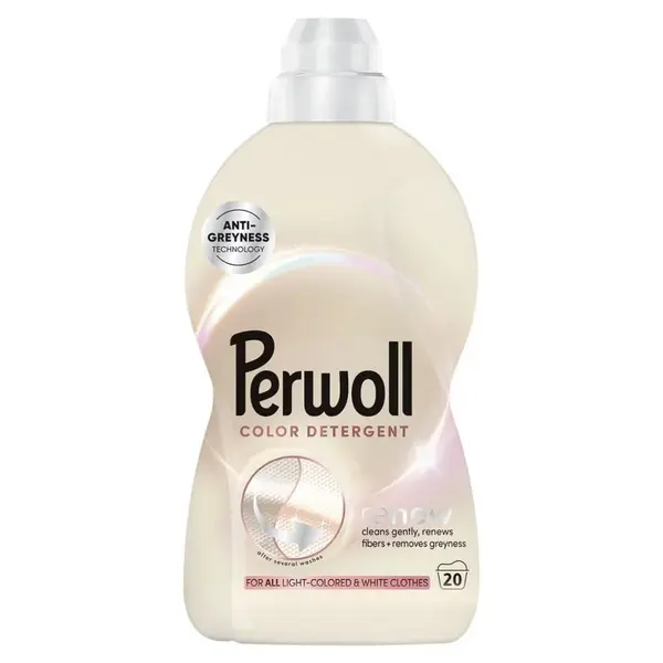 Perwoll Detergent lichid, 1L, 20 spalari, Renew Light Colors
