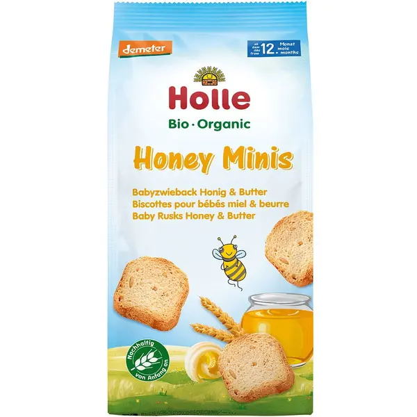 Pesmeti cu Miere si Unt pentru Copii +1 An Ecologici/Bio 100g