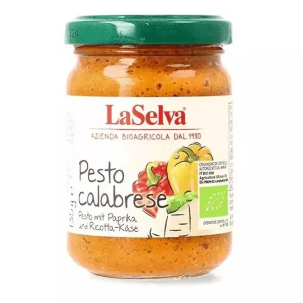 Pesto Calabrese din Ardei Dulce Bio, LaSelva