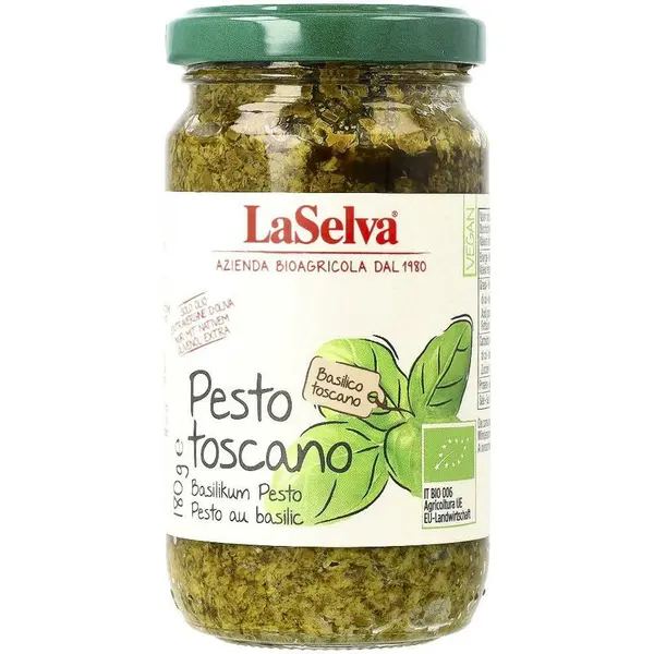 Pesto toscano cu busuioc bio 180g La Selva