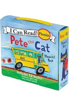 Pete the Cat 12-Book Phonics Fun!: Includes 12 Mini-Books Featuring Short and Long Vowel Sounds - James Dean