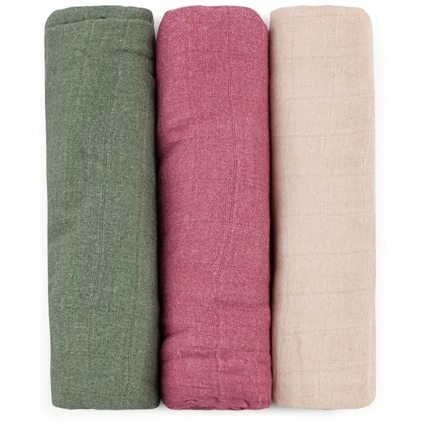 Petite&Mars Moussy scutece textile Botanic Tones 68 x 68 cm 3 buc