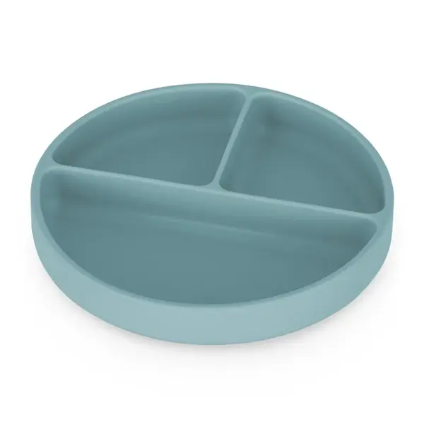 Petite&Mars Take&Match 6m+ farfurie compartimentată rotund Frosted Sky 1 buc