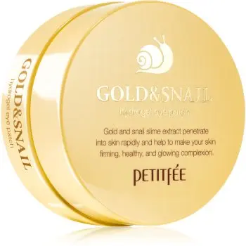 Petitfée Gold & Snail masca hidrogel pentru ochi extract de melc