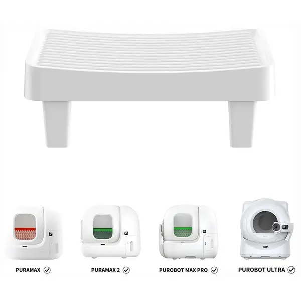 PETKIT Treapta pentru litiere automate Petkit Easy-Step Pedal , cu sistem de retinere a murdariei, Alb