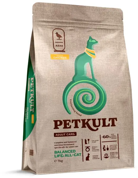 PETKULT Adult Care BALANCE ALL-CAT pentru pisici, conţinut ridicat de Pui