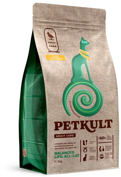 PETKULT Adult Care BALANCE ALL-CAT pentru pisici, conţinut ridicat de Pui