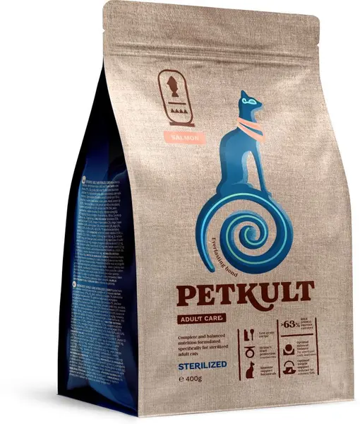 PETKULT Adult Care STERILISED pentru pisici, cu Somon